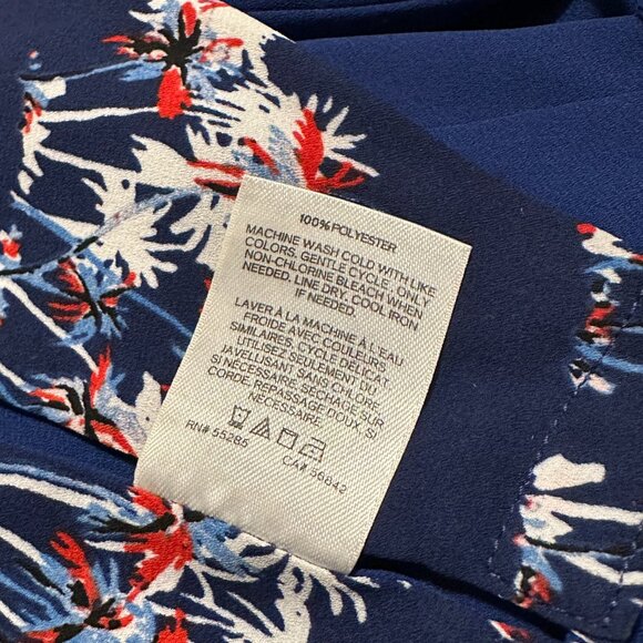 Express Barcelona Reversible Tank Top Tropical Palm Trees XS - Picture 7 of 7